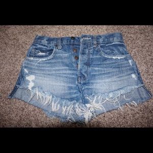 Abercrombie & Fitch button down jean shorts
